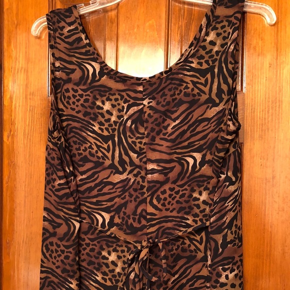 Fitting Image Dress Leopard Print Size 20W - Picture 4 of 8
